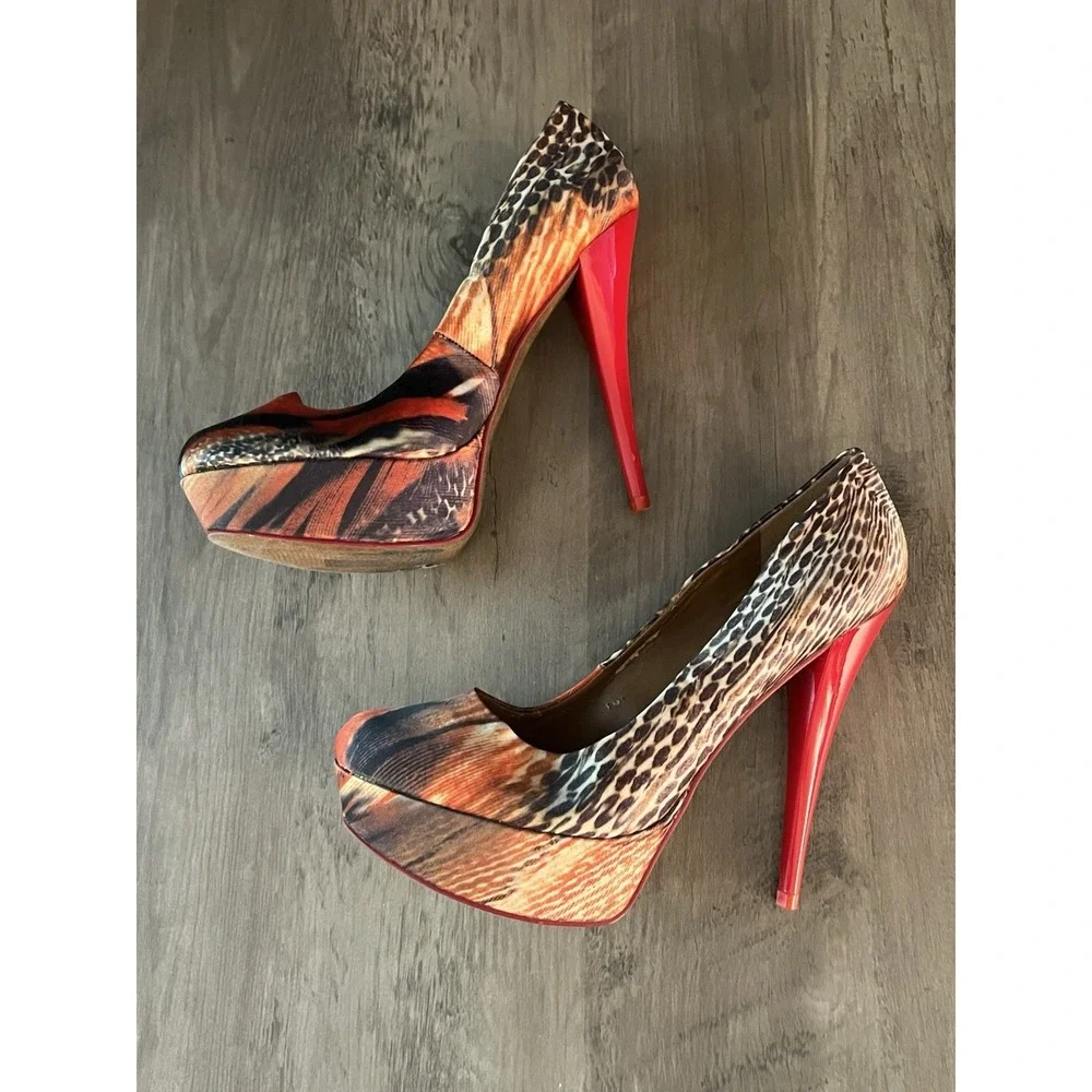 Aldo Jerolda Women's Platform Stiletto Heels Pumps‎ Sz 8.5 Good to VGC!